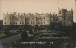 Longford Castle, Salisbury with Formal Gardens Postcard