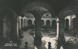 Hospital Civil Courtyard, Querétaro, Qro. Postcard
