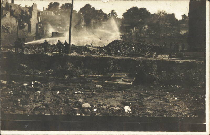 Winsted Fire Aftermath, Firefighters & Debris Piles Connecticut