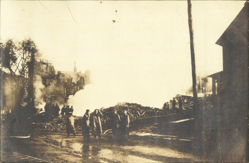 Winsted CT Fire Aftermath with Smoke & Debris Connecticut