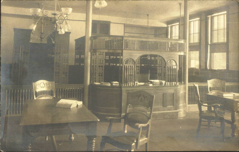 Winsted CT Public Building Interior with Wooden Counter Connecticut