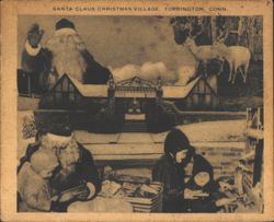 Santa Claus Christmas Village, Torrington, CT Postcard