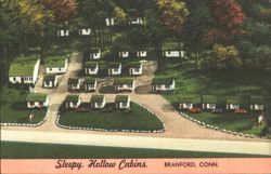 Sleepy Hollow Cabins, Branford, CT Postcard