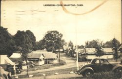 Lanphiers Cove Cabins & Cars, Branford, CT Postcard