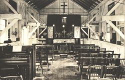 Chapel, Girls Friendly Society Holiday House Interior Postcard