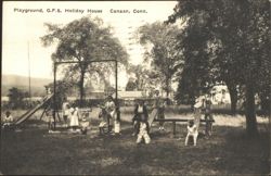 Playground, G.F.S. Holiday House, Canaan, Conn. Postcard