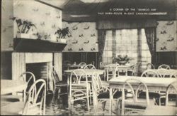 A Corner of the "Bamboo Bar" at Yale Barn, East Canaan Postcard