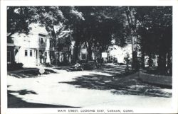 Main Street Looking East, Canaan, CT Postcard
