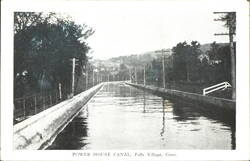 Power House Canal, Falls Village Postcard