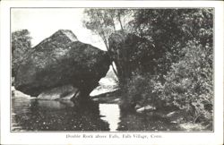 Double Rock above Falls, Falls Village, CT Postcard