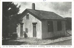 Old District School, Beebe Hill, Falls Village, CT Postcard