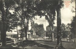 The Village Green, Colebrook Center, CT Postcard