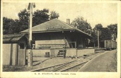 East Canaan Railroad Station Postcard