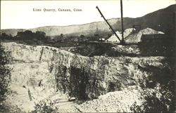 Lime Quarry with Crane, Canaan, CT Postcard