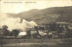 Lime Kiln and Green Pond, Canaan, CT Postcard