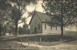 Catholic Church - Canaan, CT Postcard