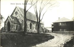 Christ Church and Parish House, Canaan, CT Postcard