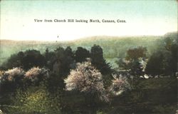 View from Church Hill looking North Postcard