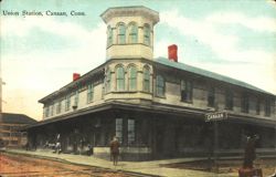 Union Station, Canaan, CT Postcard