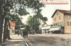 Main Street, looking west Postcard