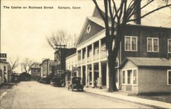 The Casino on Railroad Street, Canaan, CT Postcard