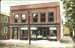 Fuller Building, Canaan National Bank & Hardware Store Postcard