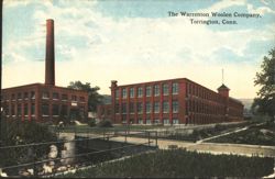Warrenton Woolen Company Factory, Torrington, CT Postcard