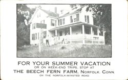 The Beech Fern Farm, Norfolk, CT - Vacation Home Postcard