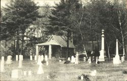 Mountain View Cemetery, Canaan, CT Postcard