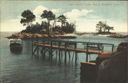 Lovers Island, Double Beach, Branford, CT Postcard