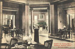 Rotunda and Reading Rooms, Blackstone Memorial Library Postcard