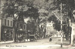 Main Street, Branford, Connecticut Postcard