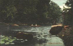 Drifting, Branford River Postcard