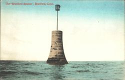 Branford Beacon Stone Structure in Water Postcard
