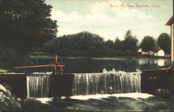 Burr's Mill-Dam, Burrville, Connecticut Postcard