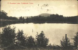 A Mountain Lake, Colebrook, Connecticut Postcard