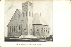M. E. Church, Falls Village, CT Postcard