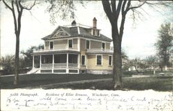 Residence of Elliot Bronson, Winchester, CT Postcard