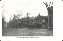 East Side of Main Street Postcard