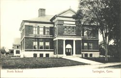 North School, Torrington, CT Postcard