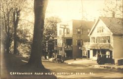 Greenwoods Road West, Hotel & Economy Building Postcard