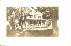 Large House with Porch, Northfield, MA Postcard