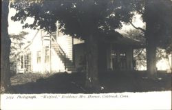 Walford, Residence Mrs. Hornor, Colebrook, CT Postcard