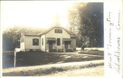 West Torrington Schoolhouse with Bell Tower Postcard