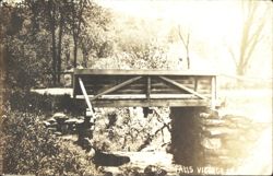 Bridge over Stream, Falls Village, CT Postcard