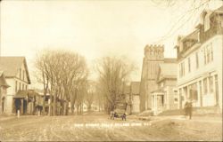 Main Street, Falls Village, CT, Church & Buildings, 834 Postcard