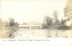 Tom Spencer's Bridge, Colebrook River Postcard