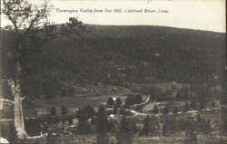 Farmington Valley from Fox Hill, Colebrook River Postcard