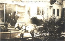 Gilbert Hart's store and Adolphus Wood's house Postcard