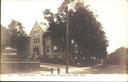 The Beardsley Library and Main Street Postcard